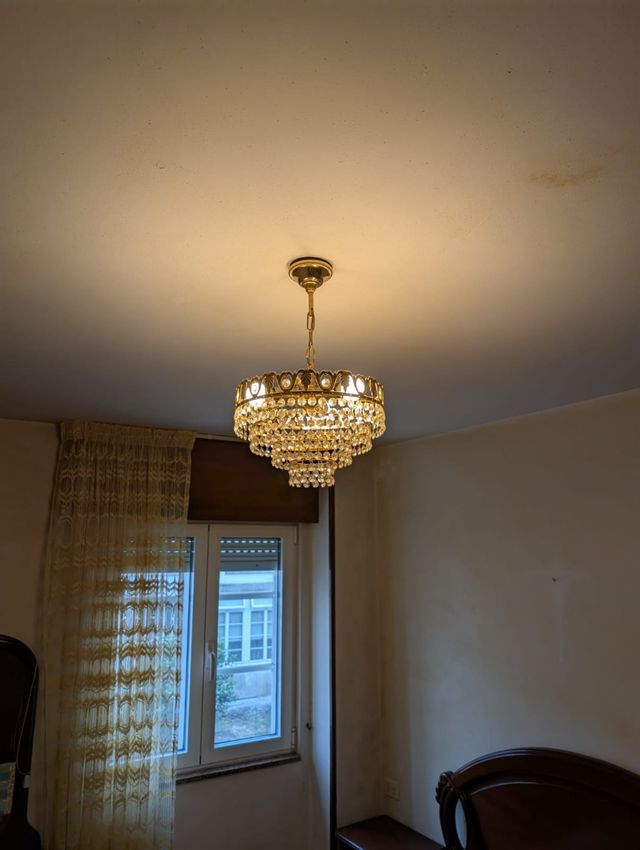 Lampara de cristal roca, imperio