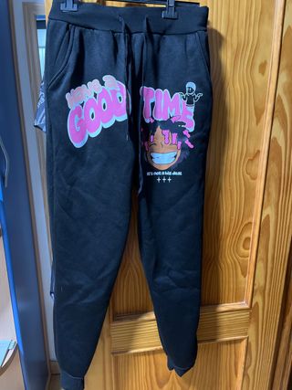 Pantalones chándal negro