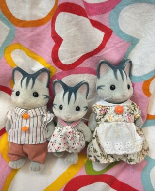 Familia Gatos Sylvanian Families Original