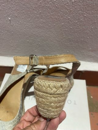 Sandalias Kanna , color verde agua
