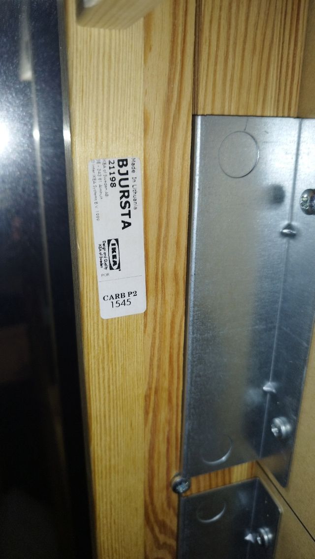 Mesa extensible Ikea BJURSTA marrón/negra