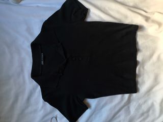 Top Polo Zara Negro