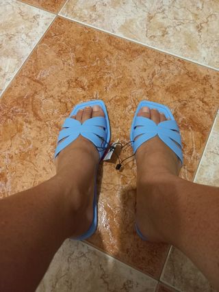 Sandalias Lefties azules - talla 38