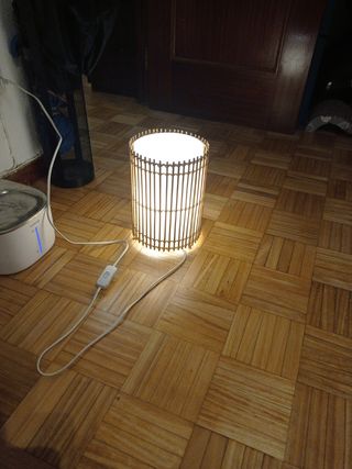 Lámpara mesa bambú - Moderna