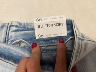 Mini falda vaquera Stradivarius - 36
