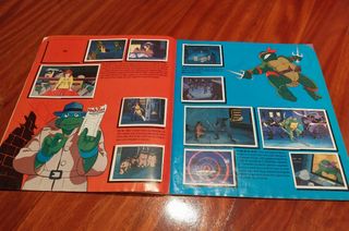 Álbum antiguo de cromos Tortugas Ninja