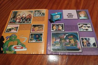 Álbum antiguo de cromos Tortugas Ninja