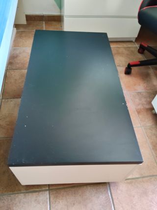 Cama 90x200cm c/colchón y cajones