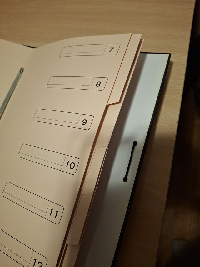 Carpeta con separadores