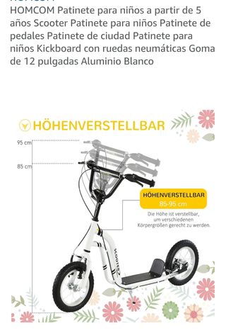 Patinete niños 12" HOMCOM