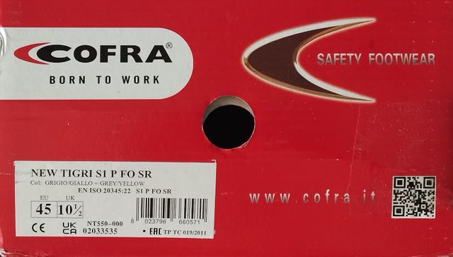 Calzado de seguridad Cofra S1 - Gris - 45