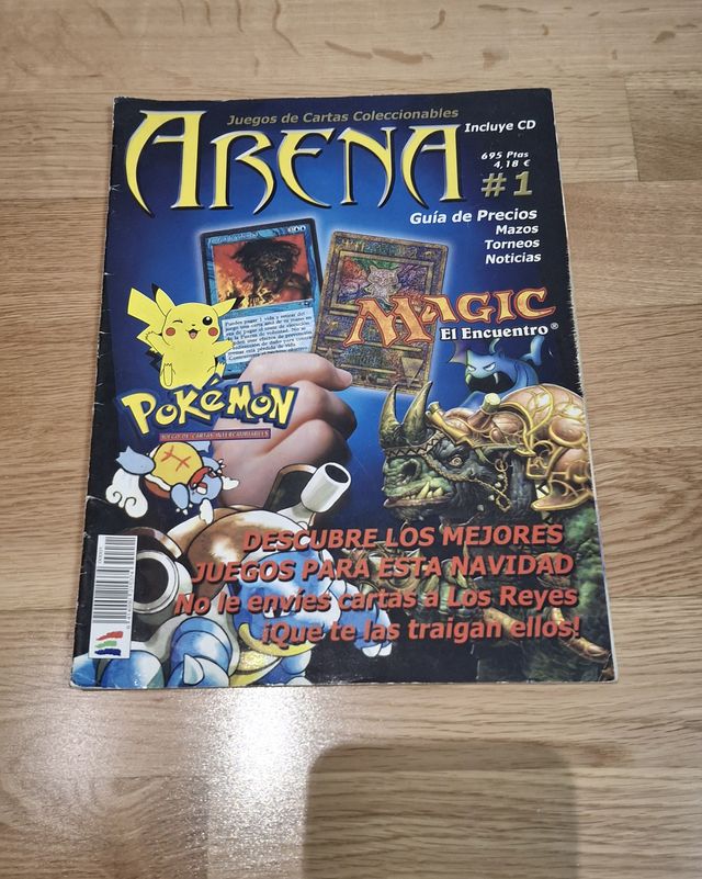 Revista n°1 "Arena" de cartas coleccionables.