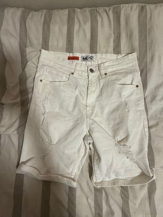 Shorts vaqueros blancos 