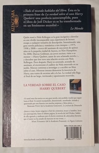 La verdad sobre el caso Harry Quebert (Alfaguar...