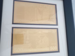 Billetes 500€ Oro 24k - Decoración
