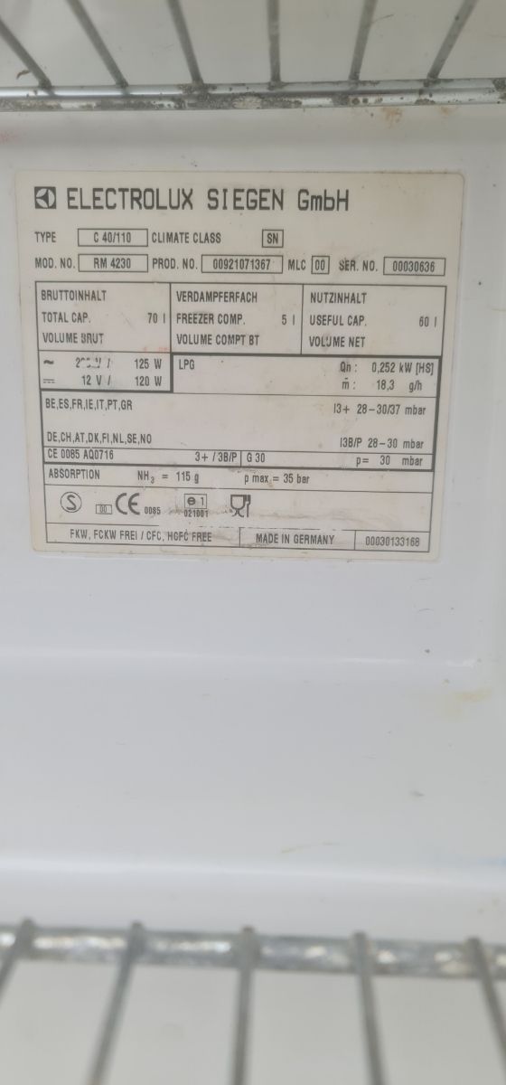 Nevera electrolux 12v caravana/camper