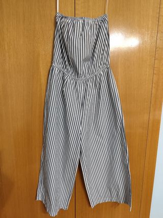 Mono rayas azul blanco sin tirantes