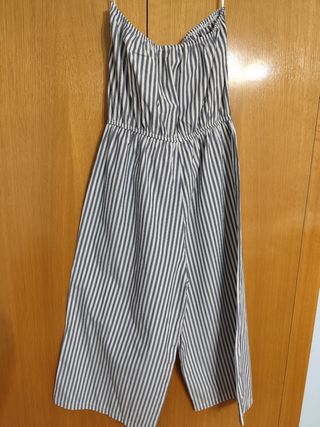 Mono rayas azul blanco sin tirantes