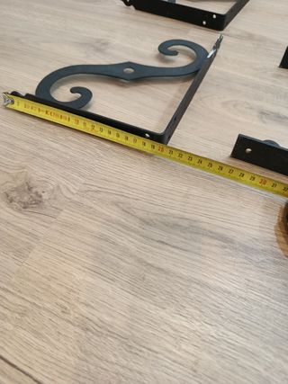 9 Soportes Ikea - Estantes Metal Negro