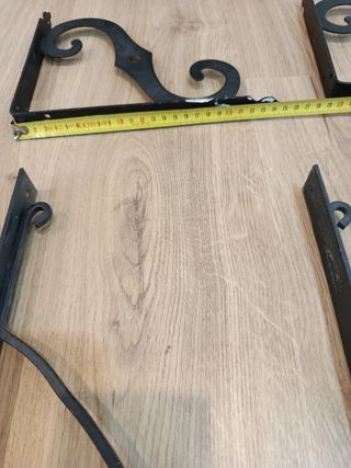 9 Soportes Ikea - Estantes Metal Negro