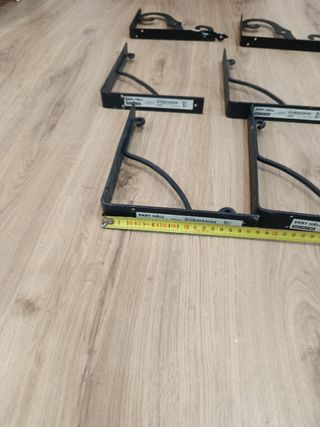 9 Soportes Ikea - Estantes Metal Negro