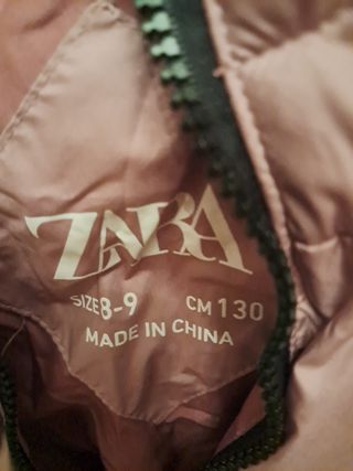 Chaleco Zara niña rosa 8-9 años