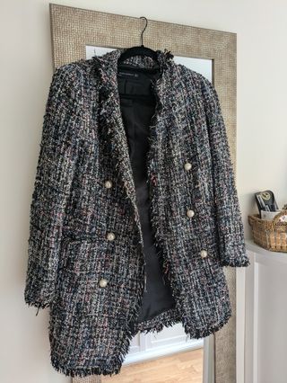 Chaqueta tweed multicolor