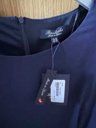 Vestido Bariloche azul y rosa