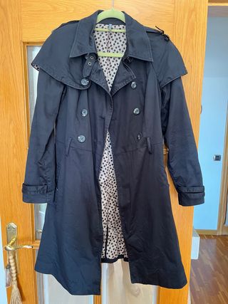 Gabardina negra Naf Naf - Talla M