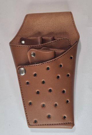 Estuche funda tijeras peluquería/barbería cuero