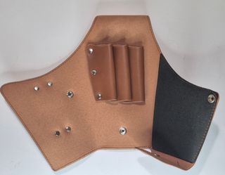 Estuche funda tijeras peluquería/barbería cuero