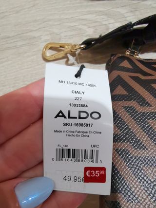 Bolso Aldo bandolera marrón-negro
