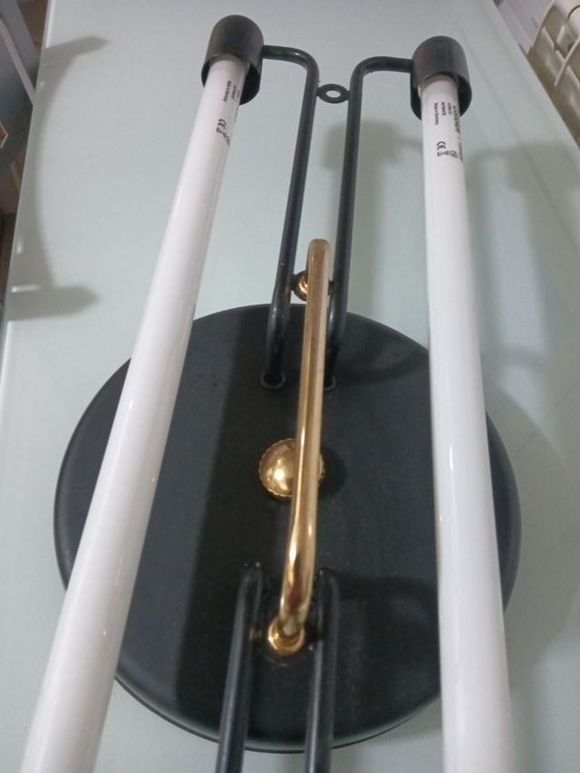 Lampara vintage doble tubo