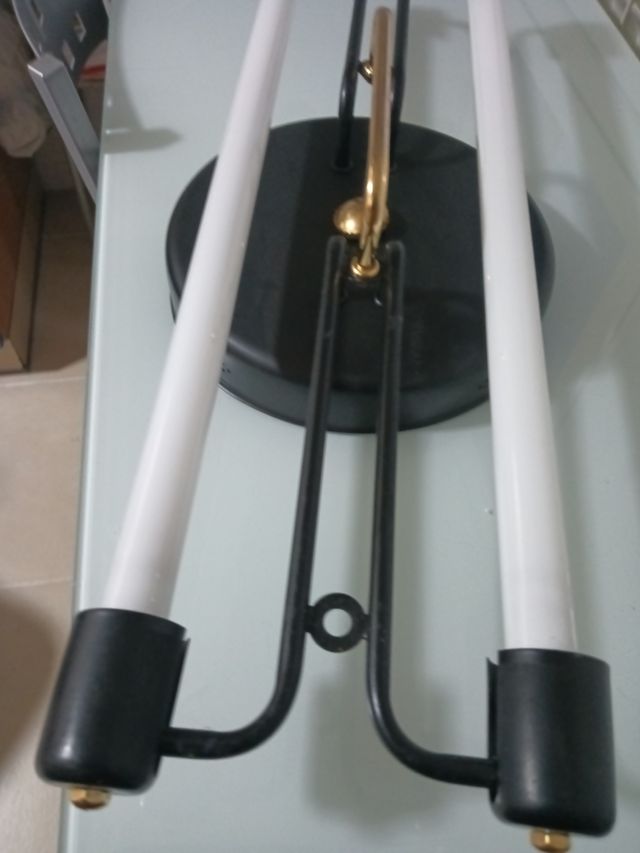 Lampara vintage doble tubo