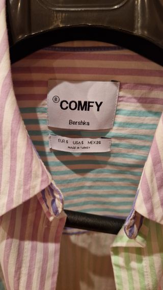 Camisa COMFY multicolor rayas M
