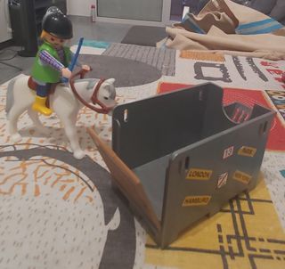 Playmobil Caballo & Remolque