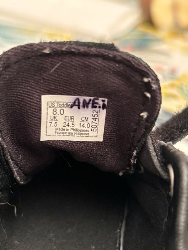 Vans niño talla 24,5