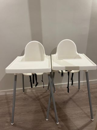 2 seggioloni Ikea bianchi