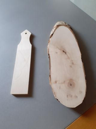 2 Taglieri Legno Bianco