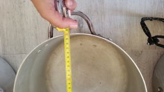 3 pentole in alluminio usate