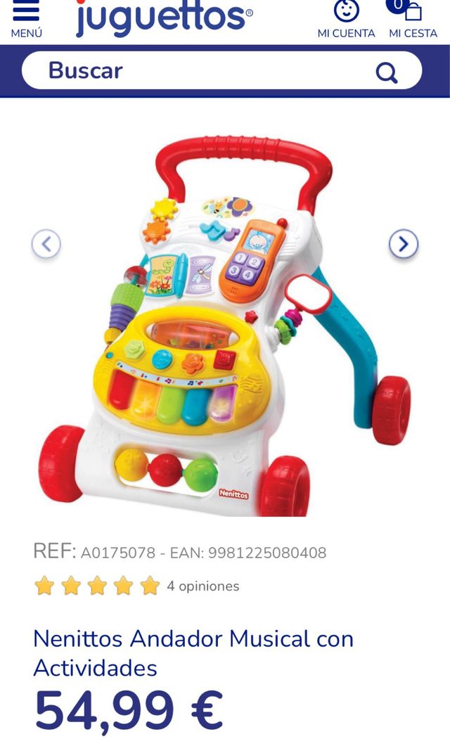 Andador musical bebé