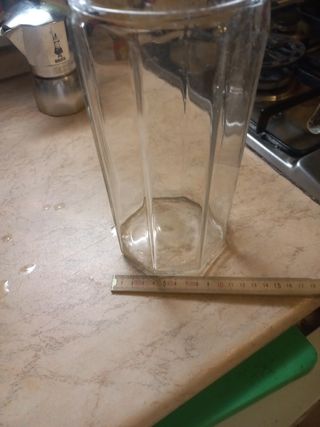 Caraffa pesante vetro trasparente