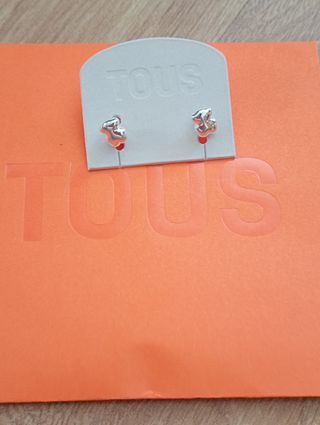Pendientes Tous oso plata