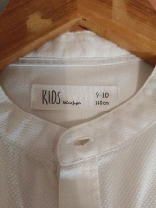 Camisa blanca niño talla S