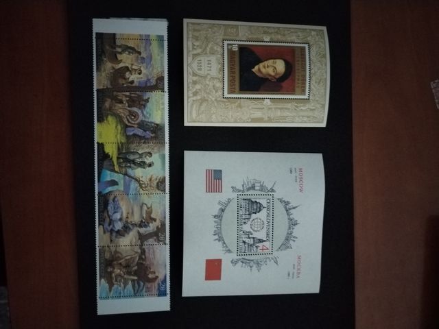 34 Hojas bloque, sellos del mundo