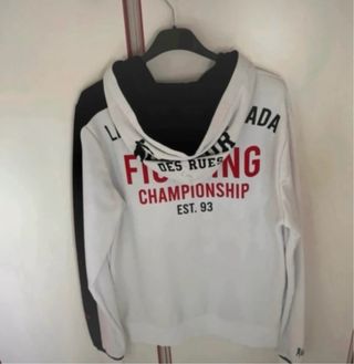 Felpa UFC bianca e nera