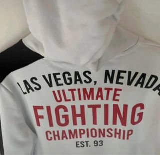 Felpa UFC bianca e nera
