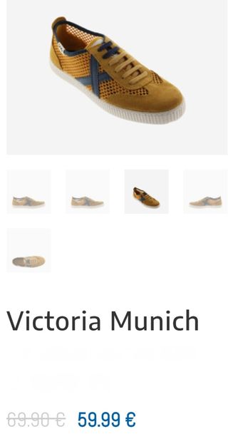 Zapatillas Victoria Munich amarillas