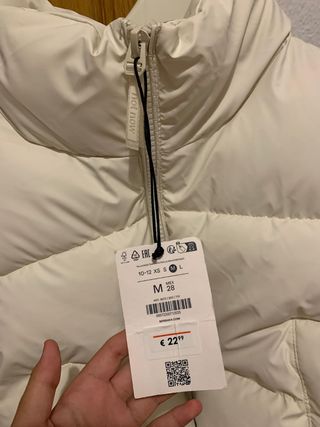 Chaqueta zara  blanca - Talla M
