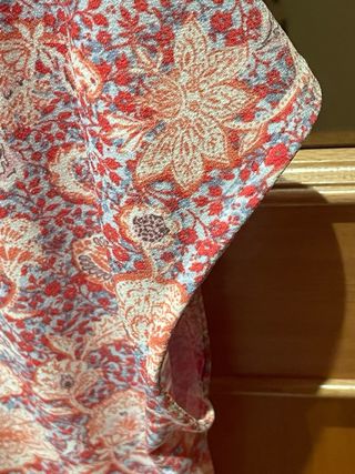 Top Cortefiel estampado rosa - Talla L